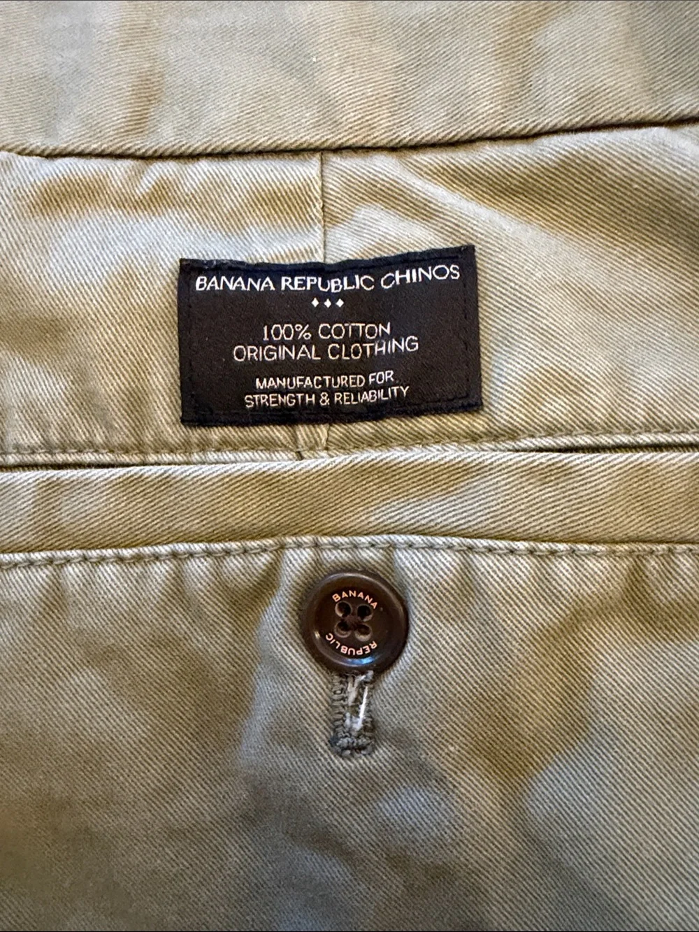 Vintage Banana Republic Emerson Chino Pants Sage 35x34 90s Early 2000s Y2K